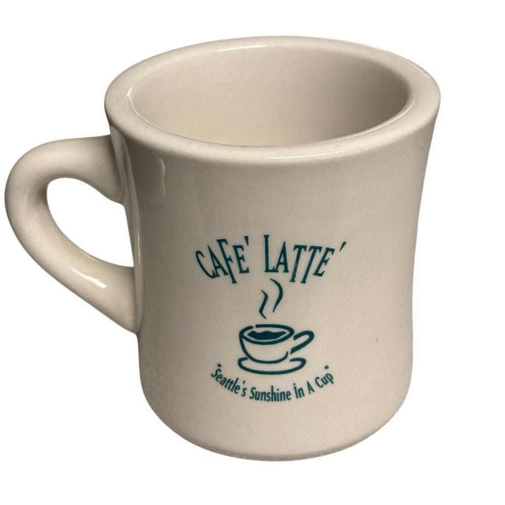 Cafe’ Latte’ Seattle’s Sunshine In A Cup Heavy Mug